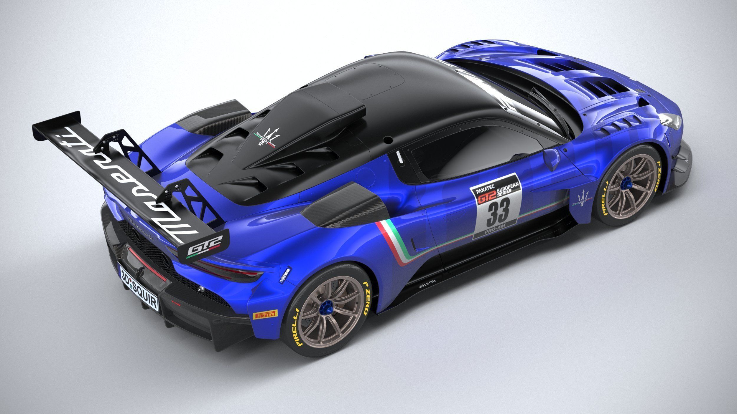 Maserati GT2 Racecar 2023 3D model_10