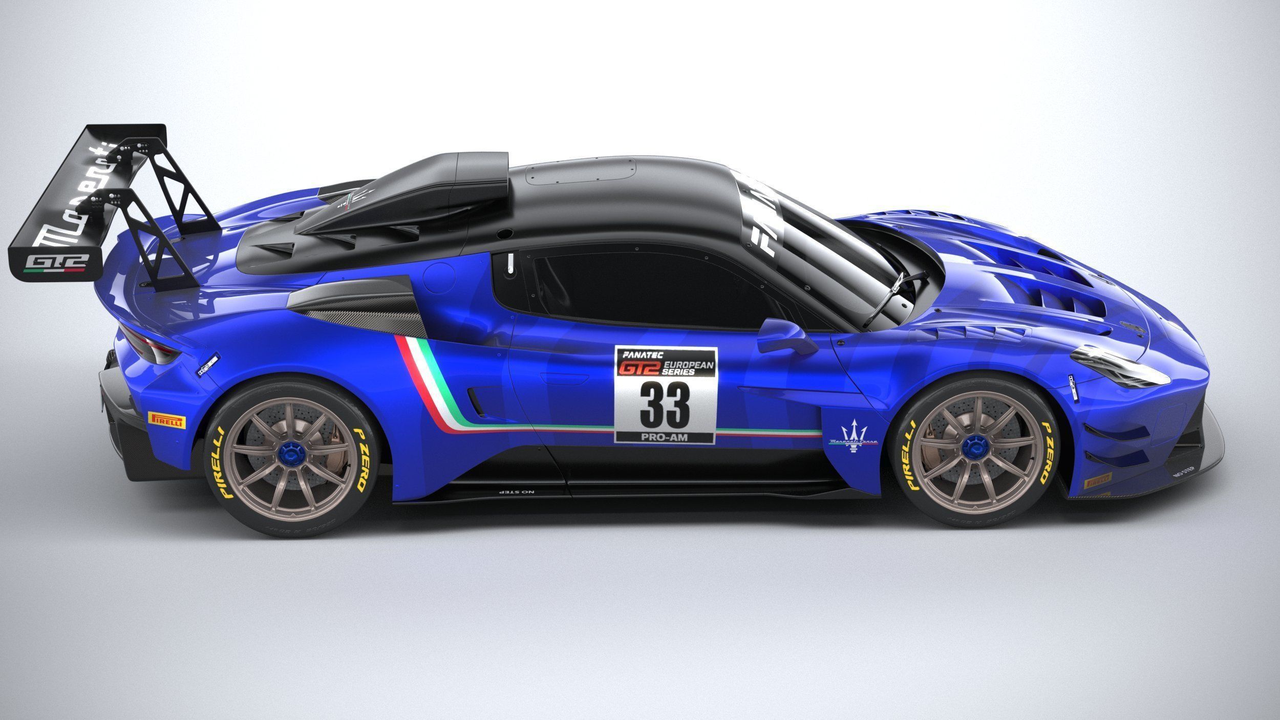 Maserati GT2 Racecar 2023 3D model_11