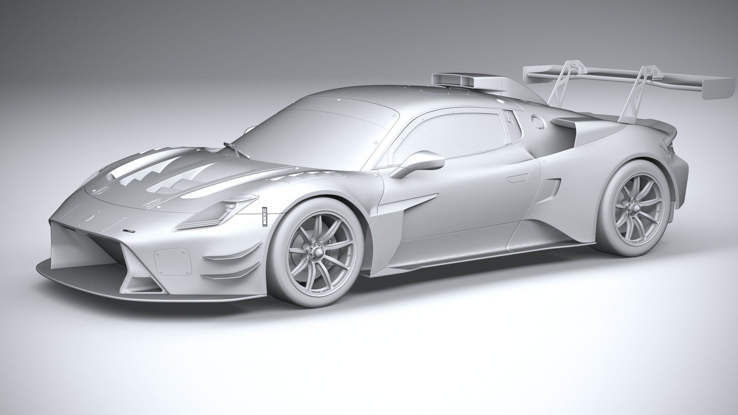 Maserati GT2 Racecar 2023 3D model_19