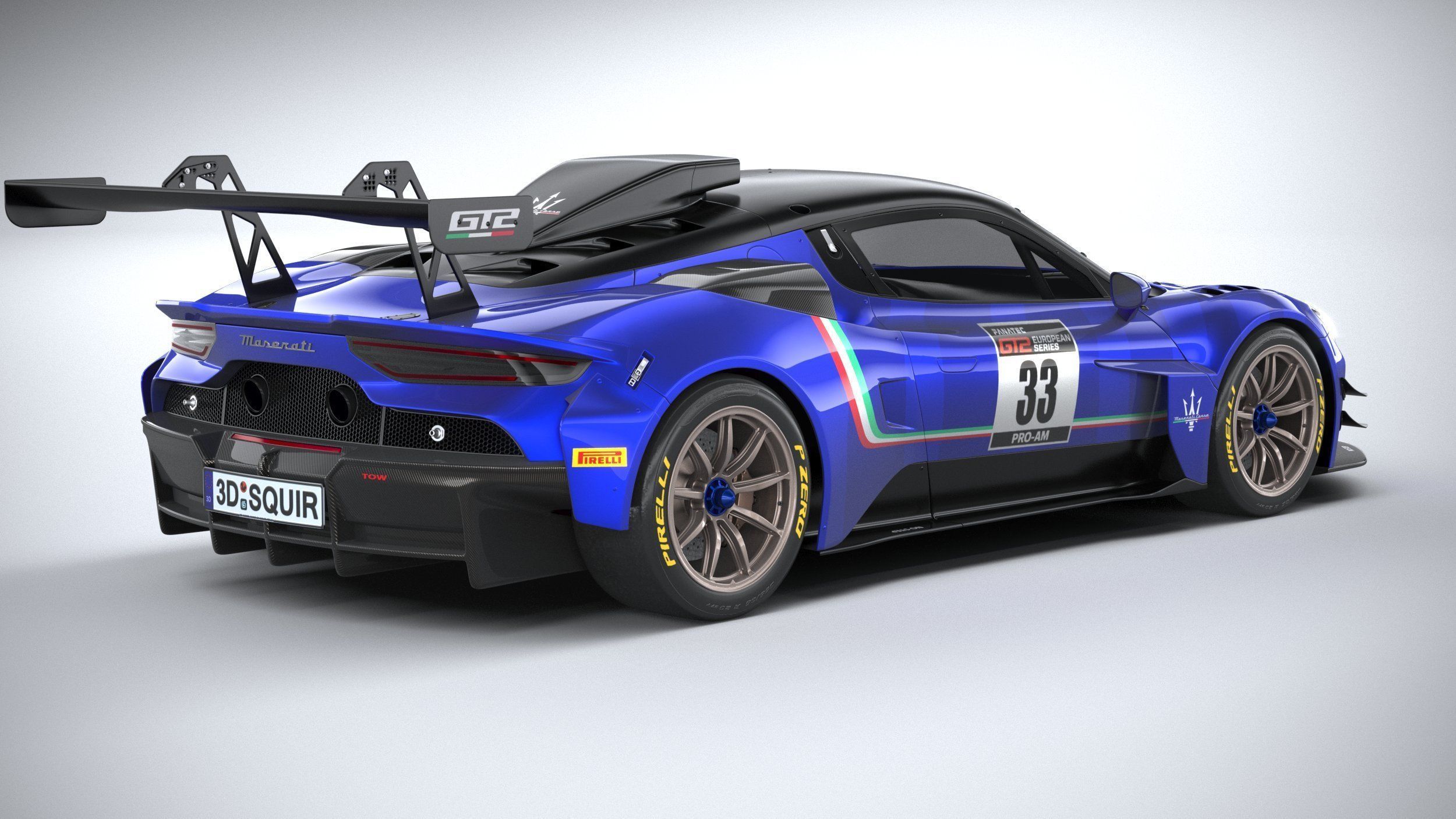 Maserati GT2 Racecar 2023 3D model_17