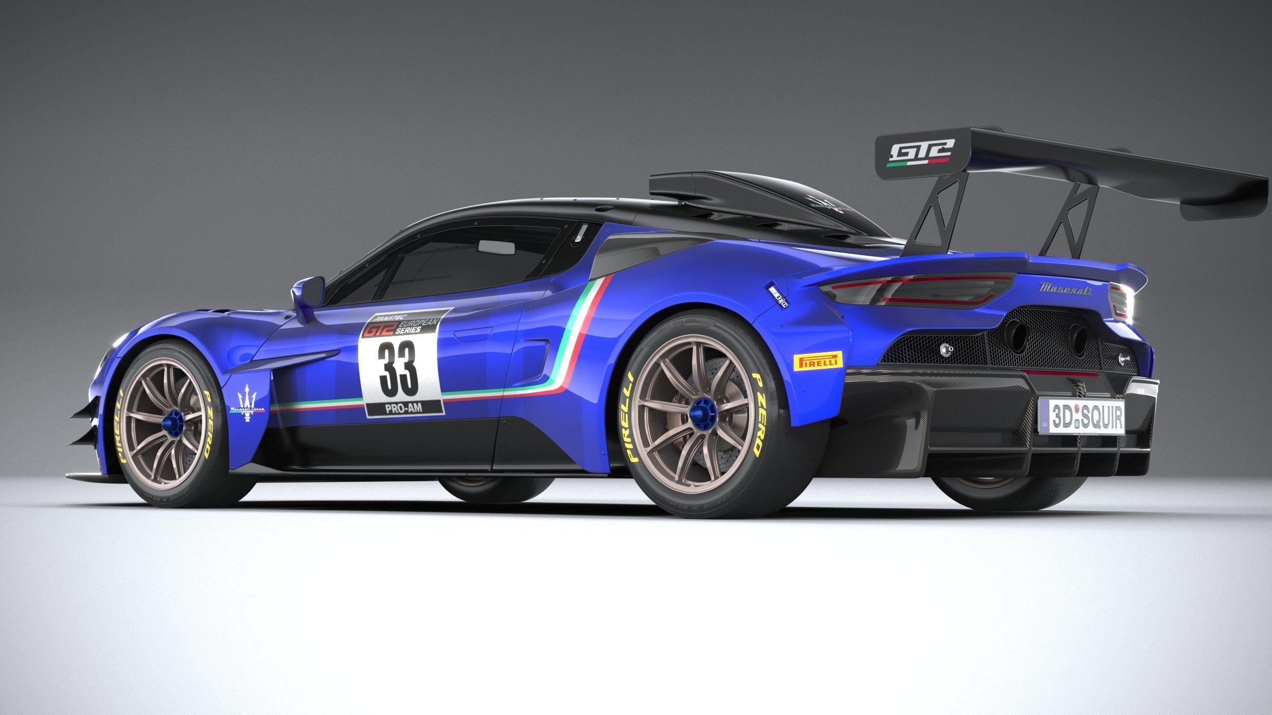 Maserati GT2 Racecar 2023 3D model_5