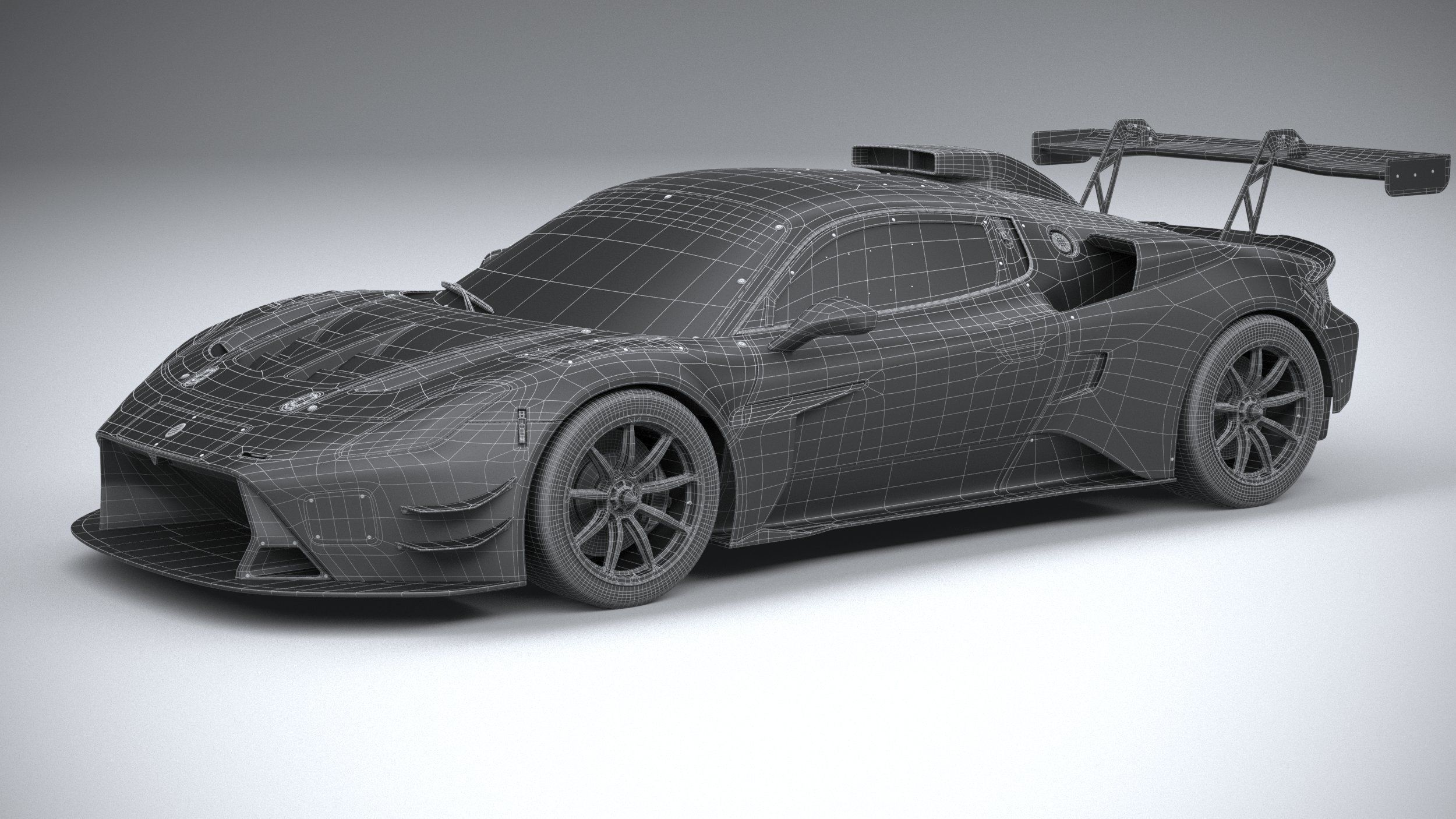 Maserati GT2 Racecar 2023 3D model_28