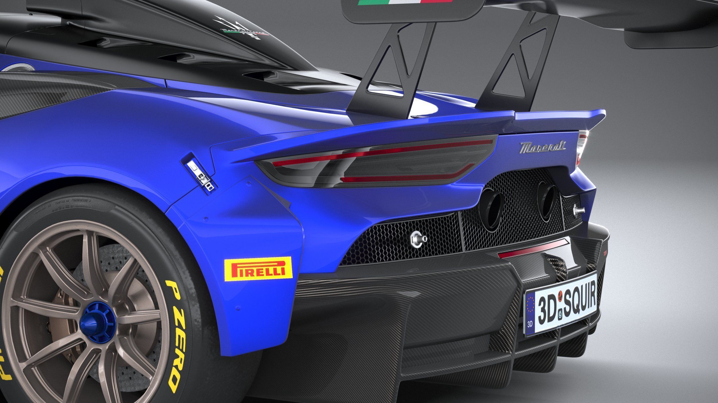 Maserati GT2 Racecar 2023 3D model_6