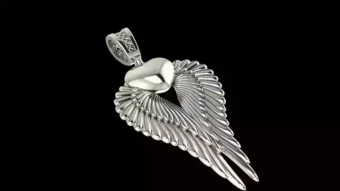 Diamond Pendant 3D-Printable Ornamental Jewelry Design