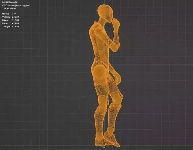 Moonwalk Animated 3D Model 3D model