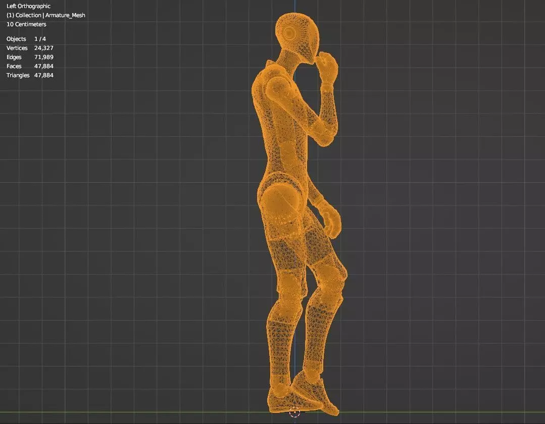 Moonwalk Animated 3D Model 3D model_0