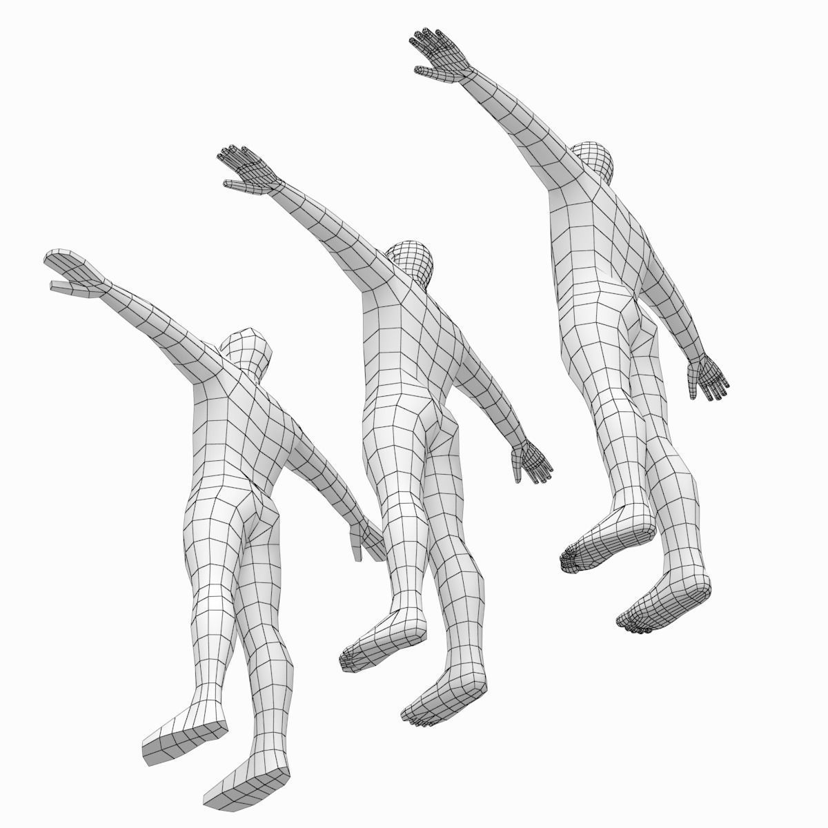 Natural Female and Male Base Mesh SUPER BUNDLE 3D model_56