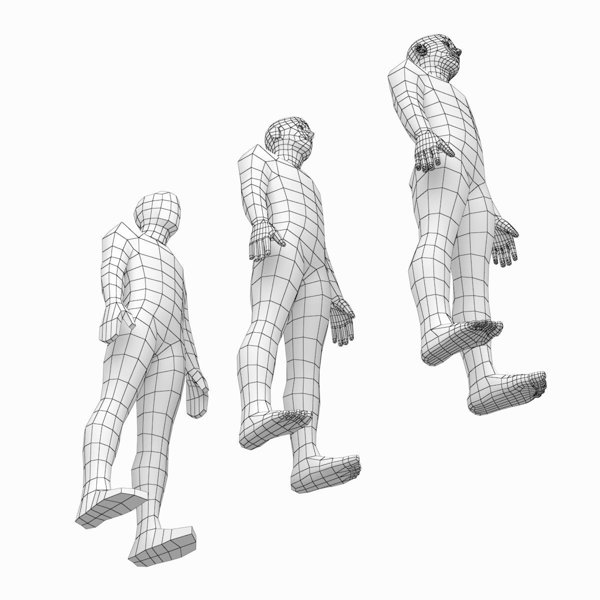 Natural Female and Male Base Mesh SUPER BUNDLE 3D model_52