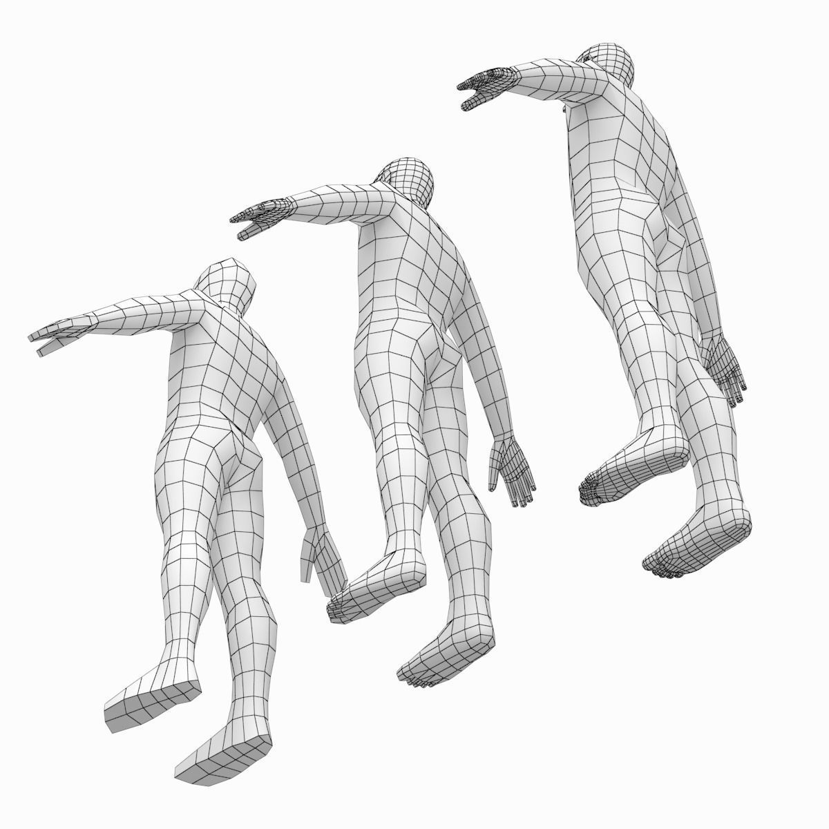 Natural Female and Male Base Mesh SUPER BUNDLE 3D model_54