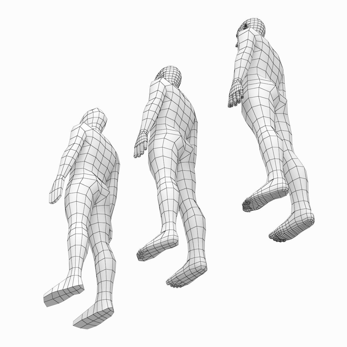 Natural Female and Male Base Mesh SUPER BUNDLE 3D model_55