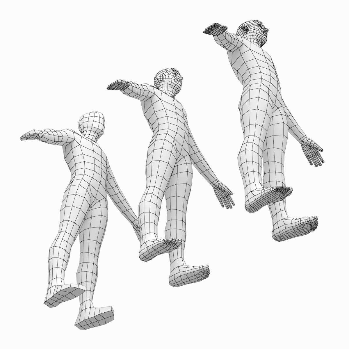 Natural Female and Male Base Mesh SUPER BUNDLE 3D model_51