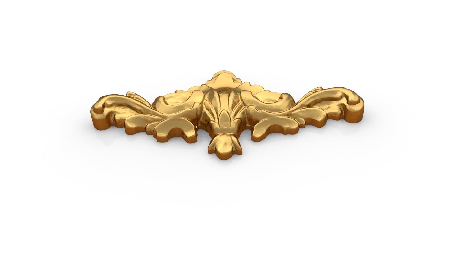 Classic carved decor ornament 342 3D model_3