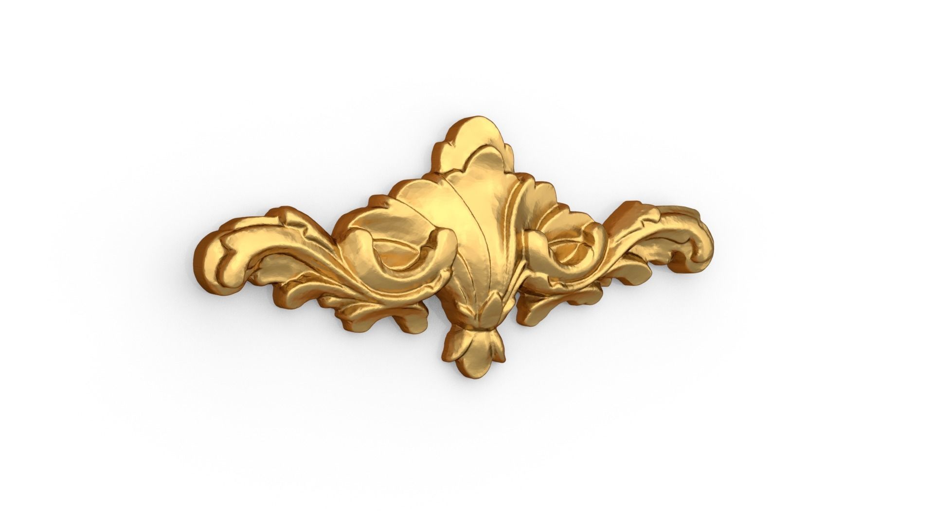 Classic carved decor ornament 342 3D model_1