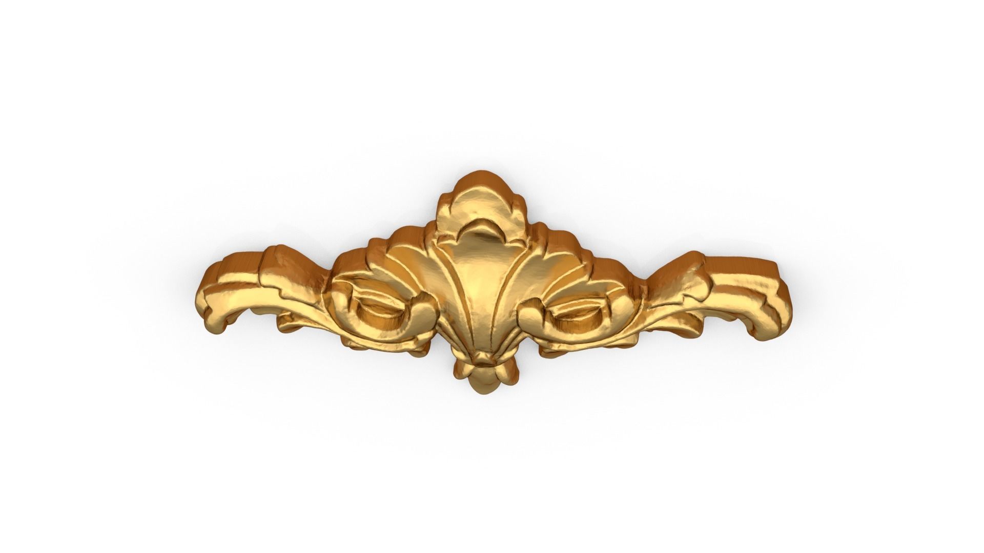 Classic carved decor ornament 342 3D model_4