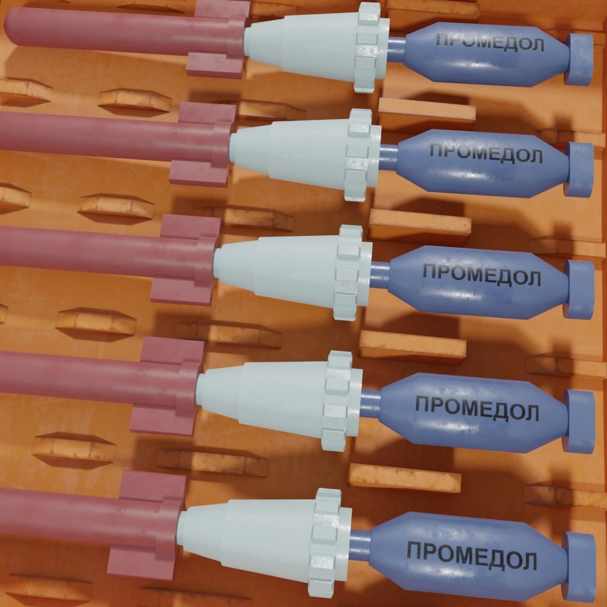 AI-2 first aid kit Low-poly 3D model_6