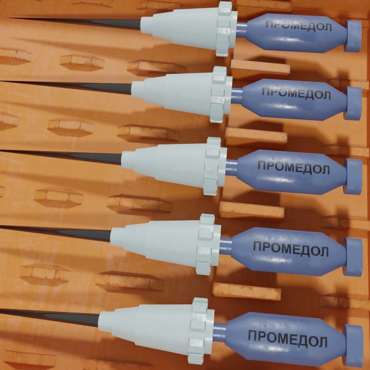 AI-2 first aid kit Low-poly 3D model_7