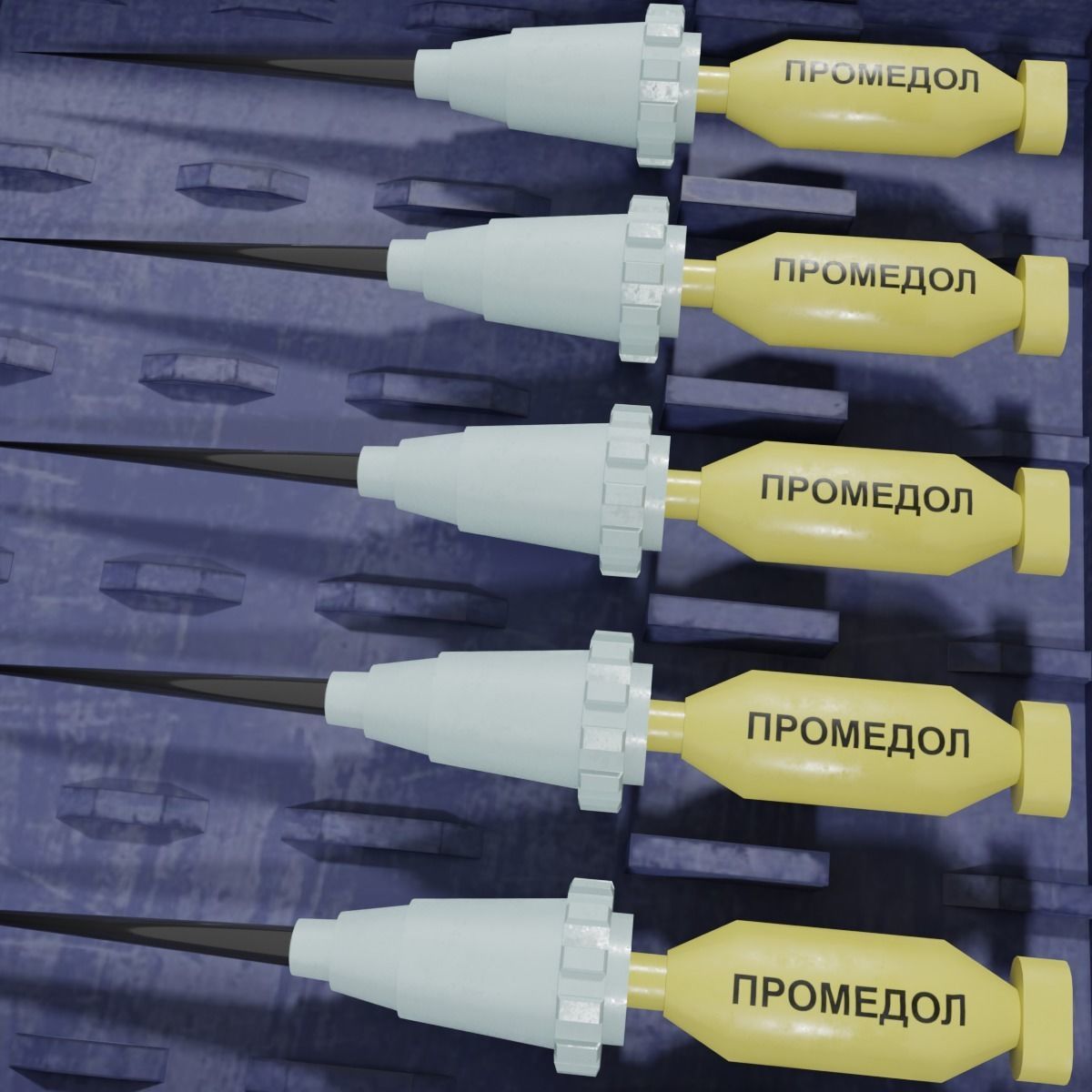 AI-2 first aid kit Low-poly 3D model_12