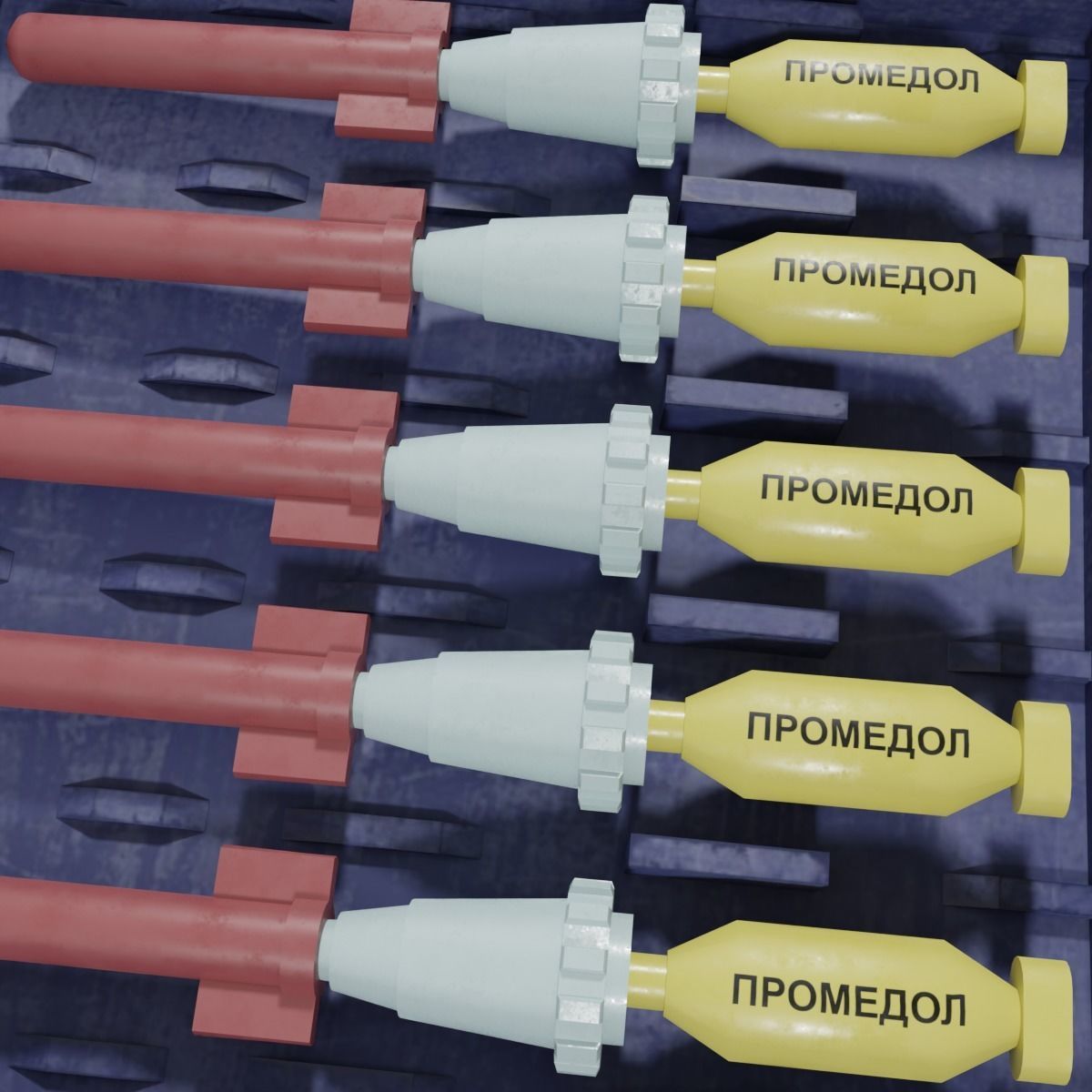 AI-2 first aid kit Low-poly 3D model_11