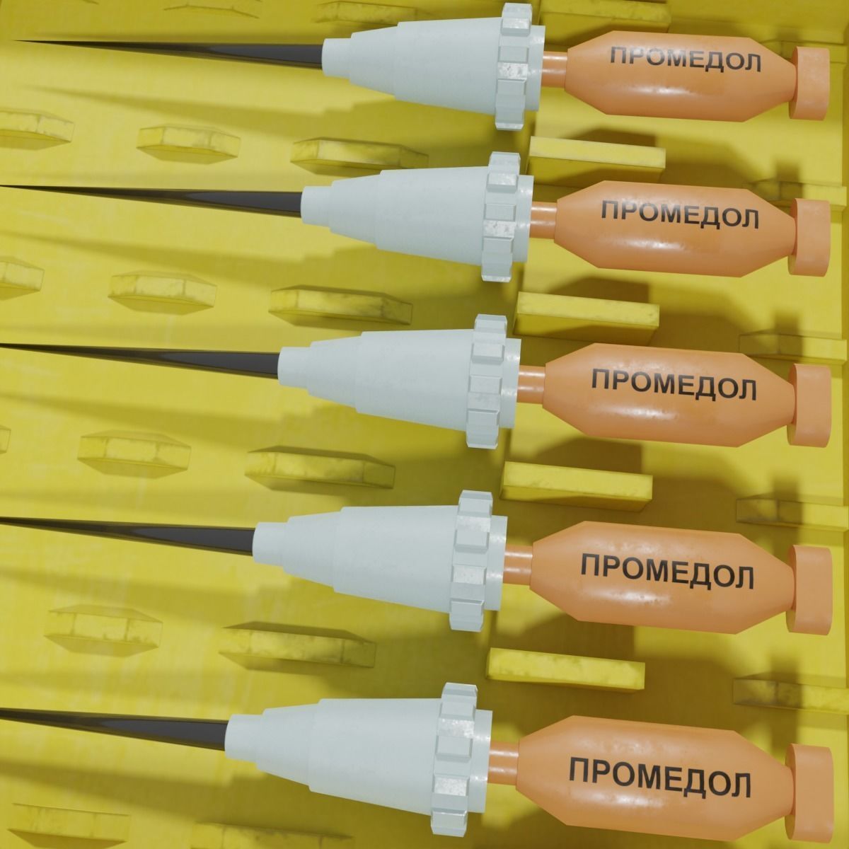 AI-2 first aid kit Low-poly 3D model_17