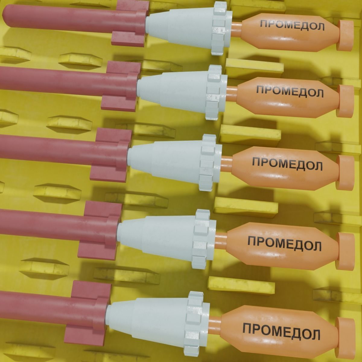 AI-2 first aid kit Low-poly 3D model_16