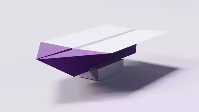 Paper Airplane 02 3D Model