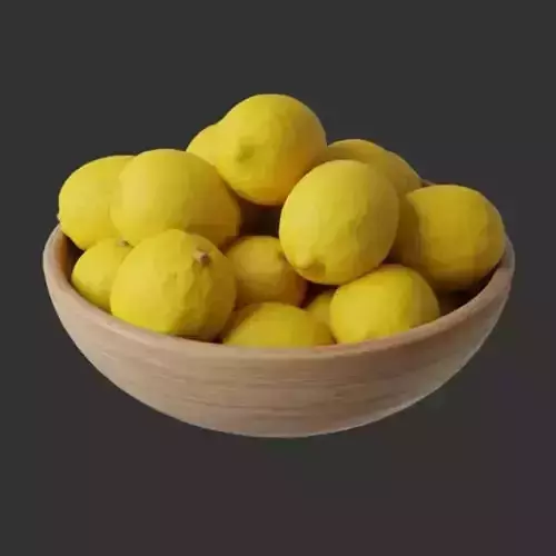 Lemon bowl high detail