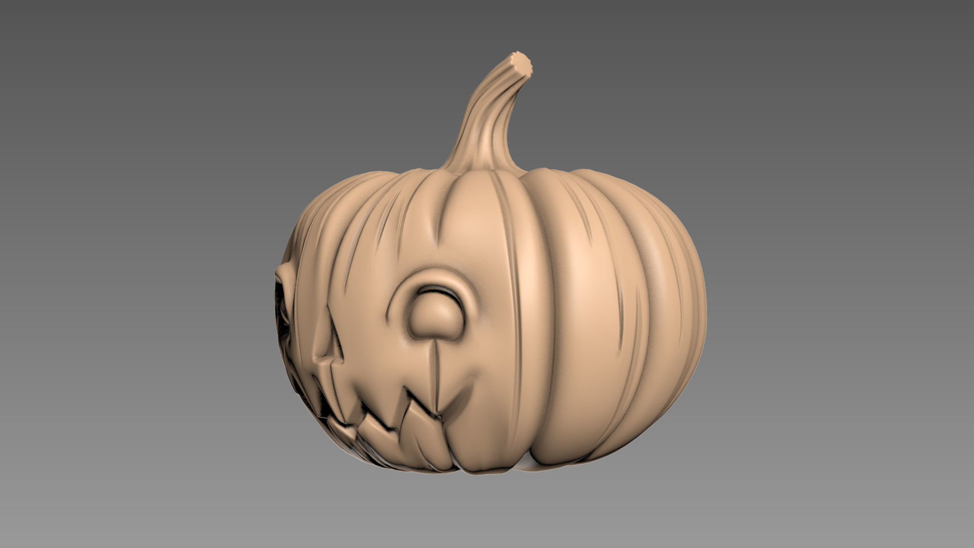 Pumpkin Halloween 3D print model_4