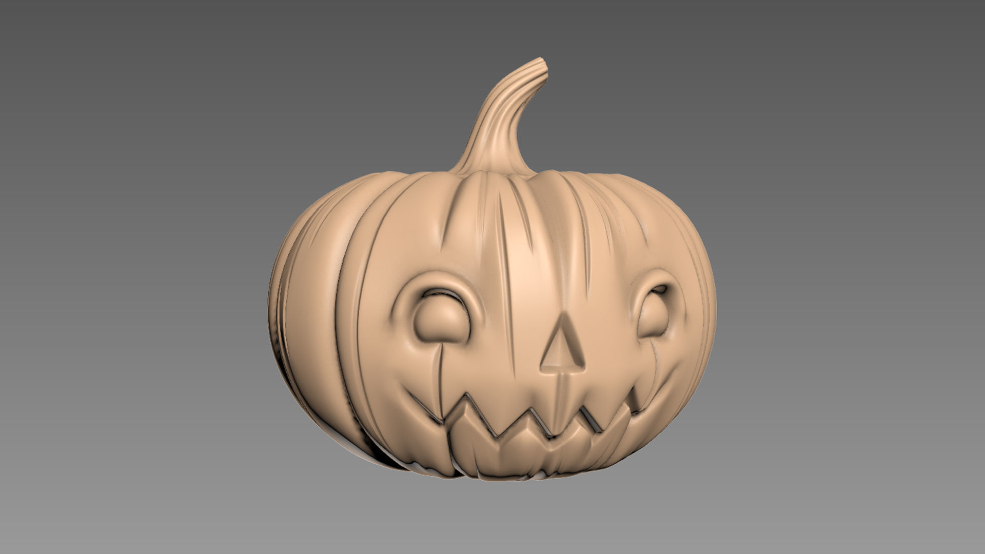 Pumpkin Halloween 3D print model_3