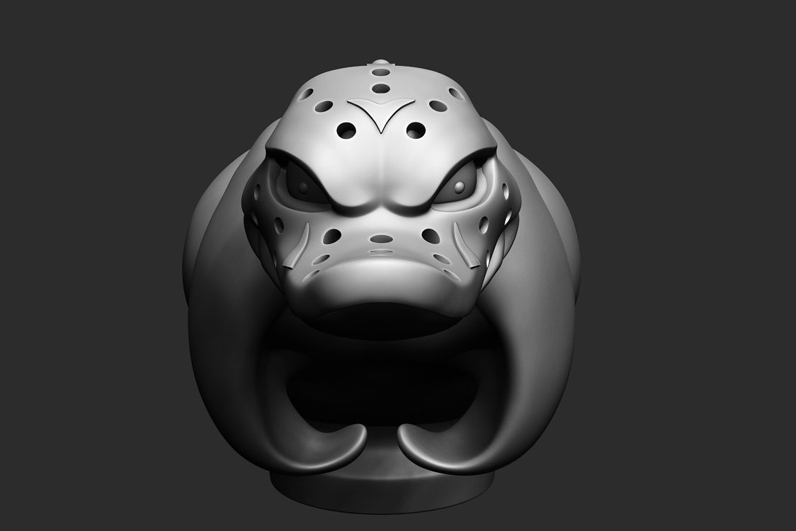 Duck in Jason Mask figurine from the movie Death Proof 2007 3D print model_5