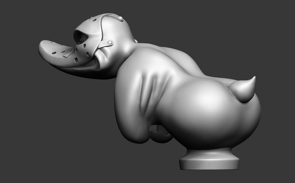 Duck in Jason Mask figurine from the movie Death Proof 2007 3D print model_7