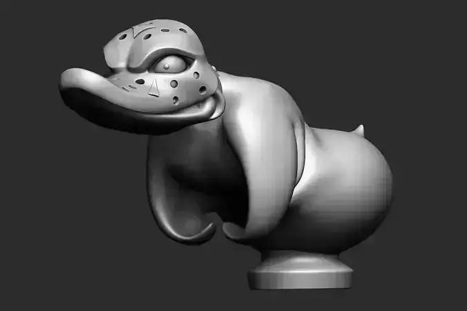 Duck in Jason Mask figurine from the movie Death Proof 2007 3D print model