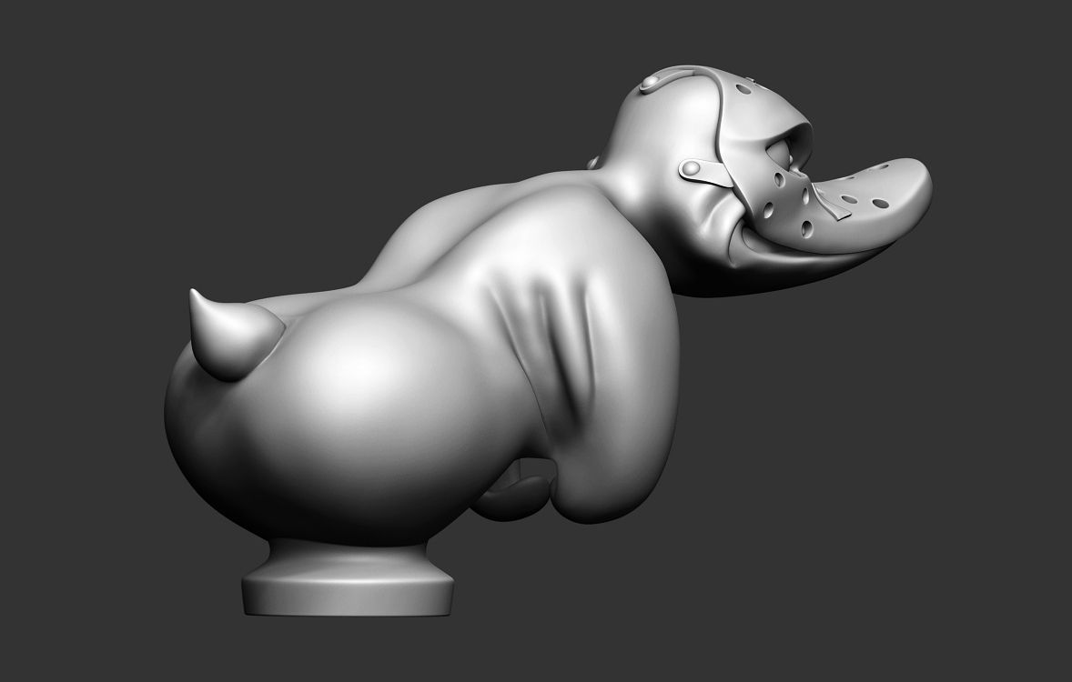 Duck in Jason Mask figurine from the movie Death Proof 2007 3D print model_6