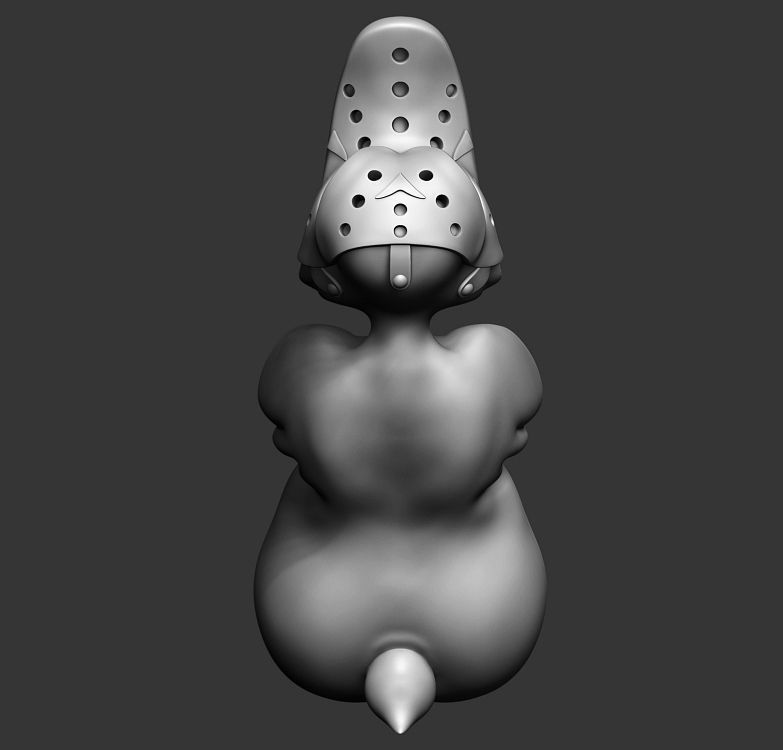 Duck in Jason Mask figurine from the movie Death Proof 2007 3D print model_8