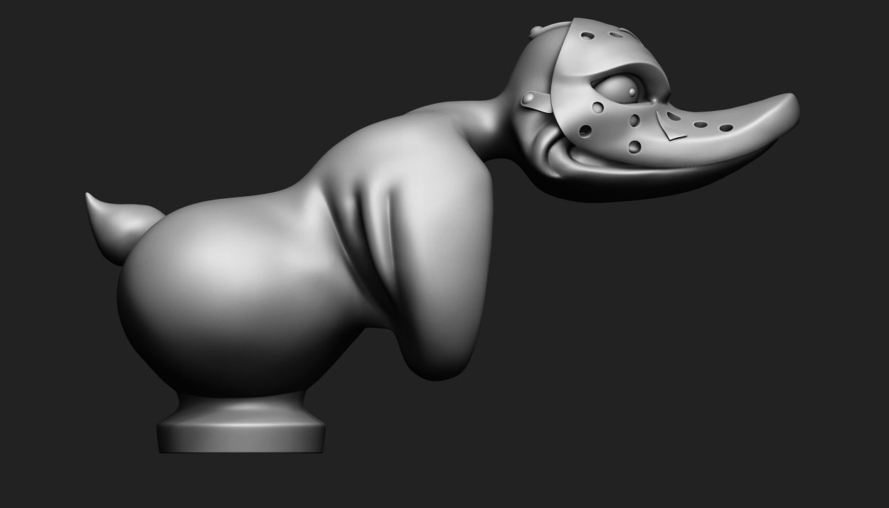 Duck in Jason Mask figurine from the movie Death Proof 2007 3D print model_2