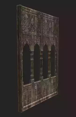 Inside Church Fence Wall