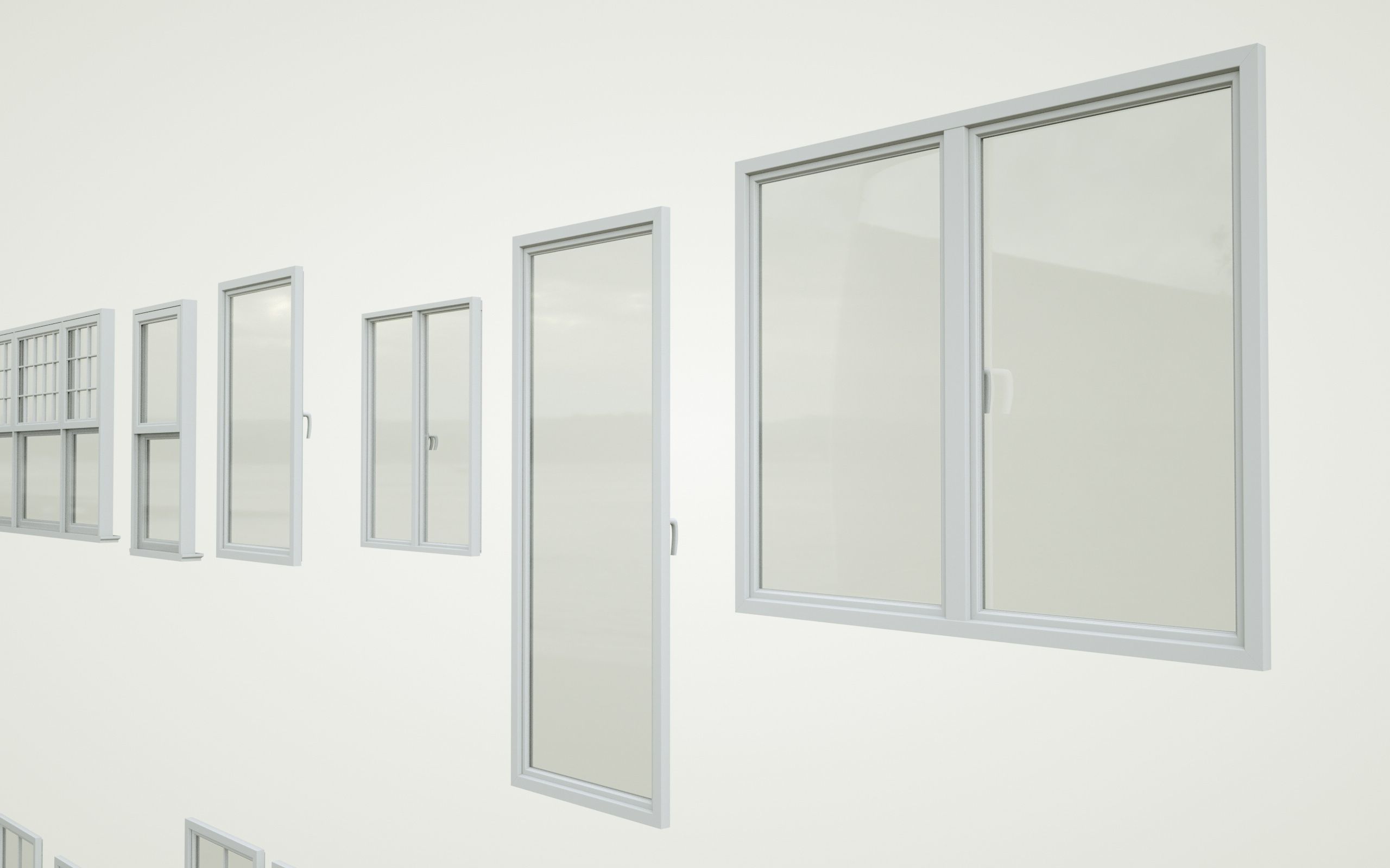 low-poly windows pack Low-poly 3D model_3