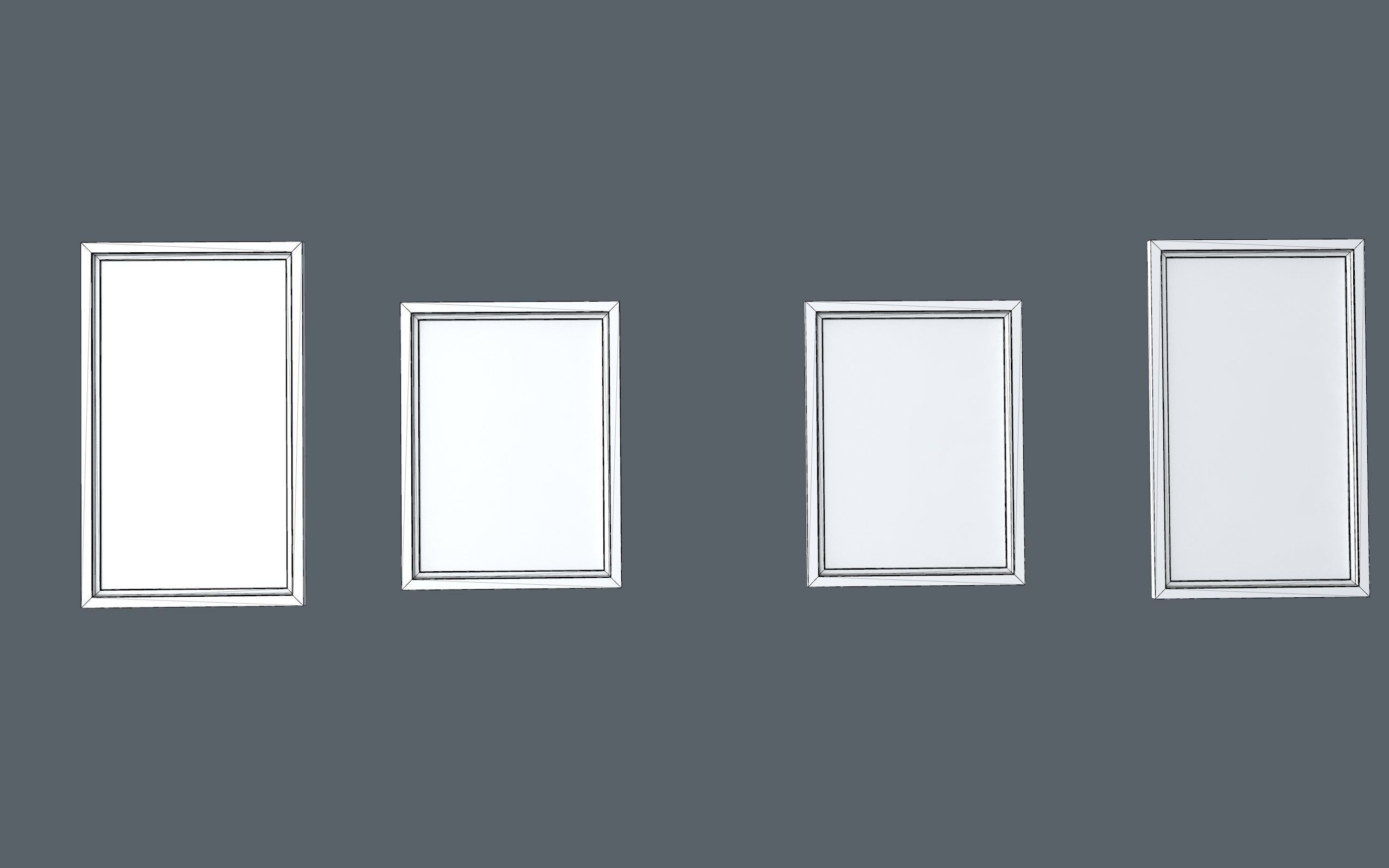 low-poly windows pack Low-poly 3D model_26