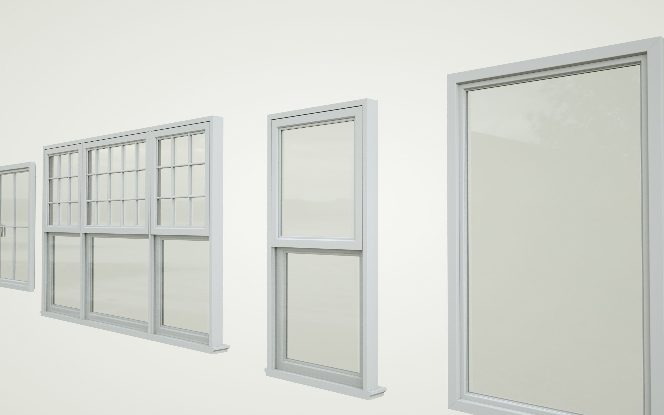 low-poly windows pack Low-poly 3D model_4