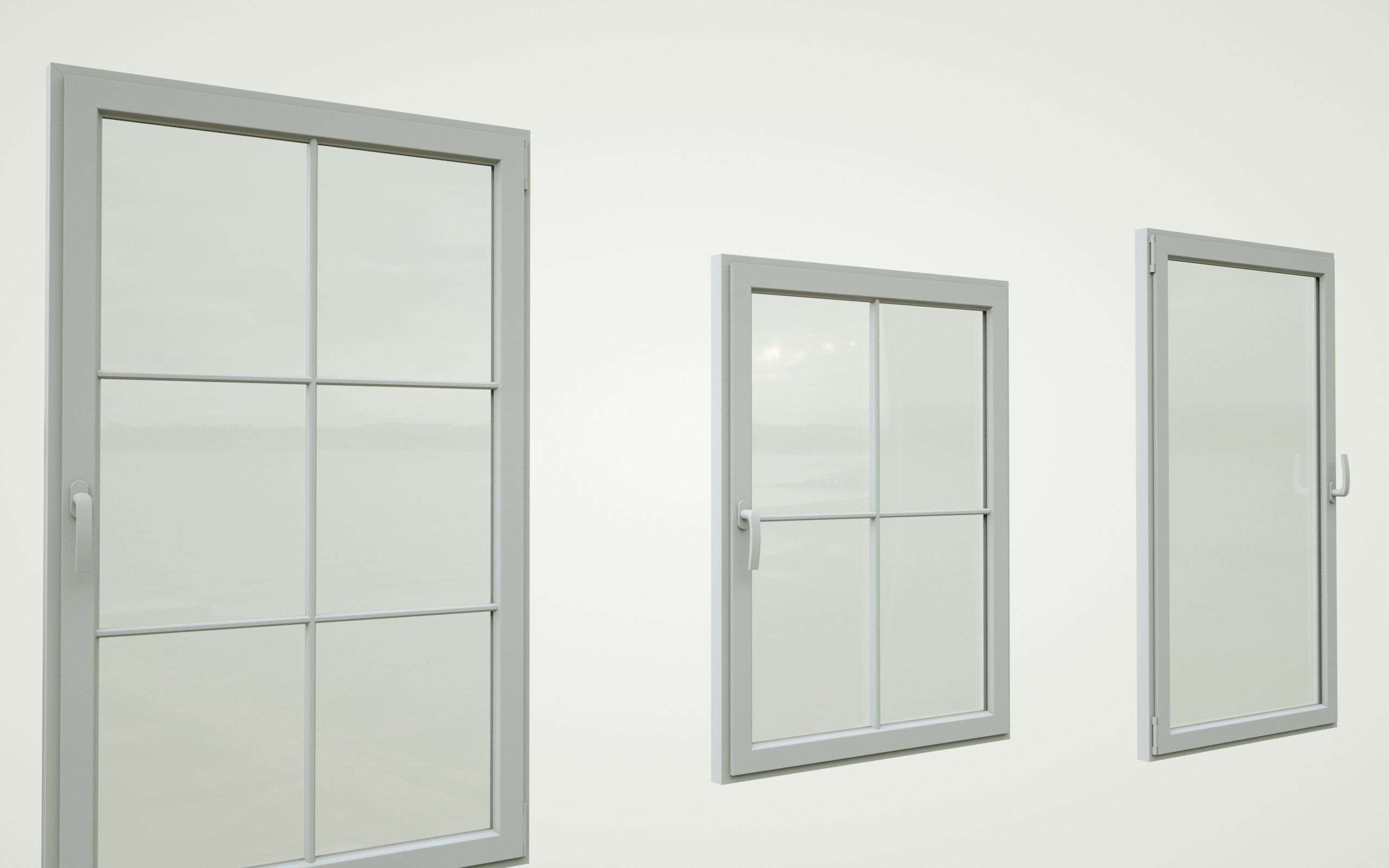 low-poly windows pack Low-poly 3D model_11