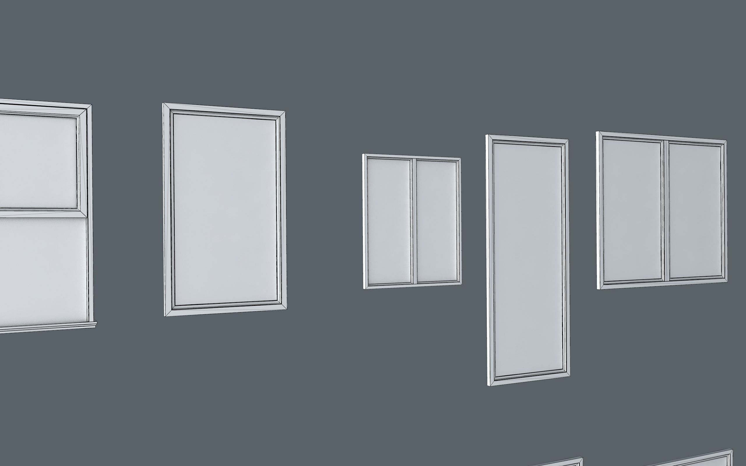low-poly windows pack Low-poly 3D model_17