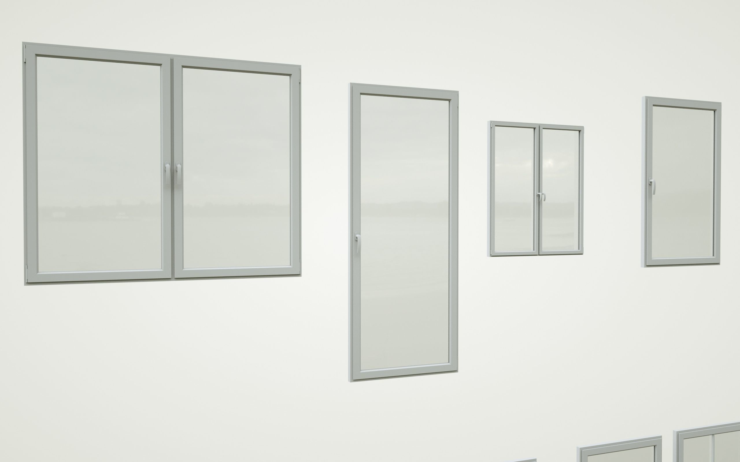 low-poly windows pack Low-poly 3D model_10
