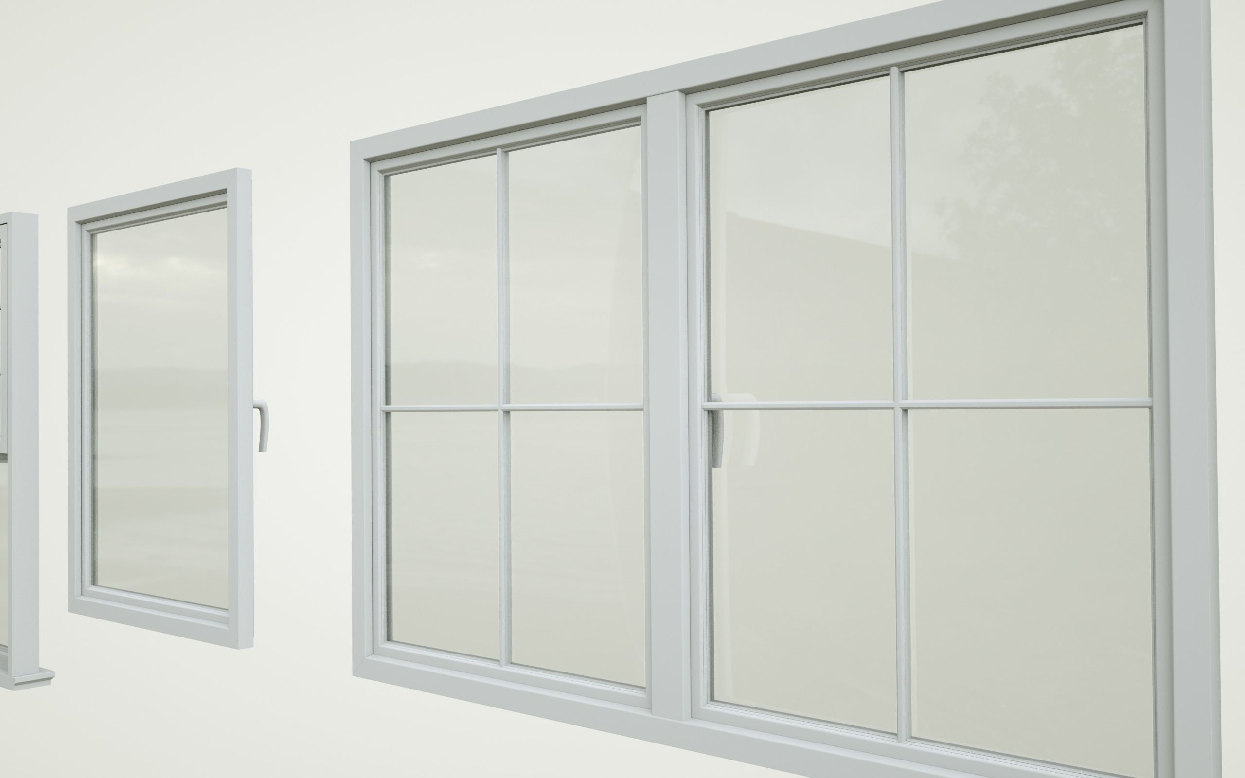 low-poly windows pack Low-poly 3D model_5