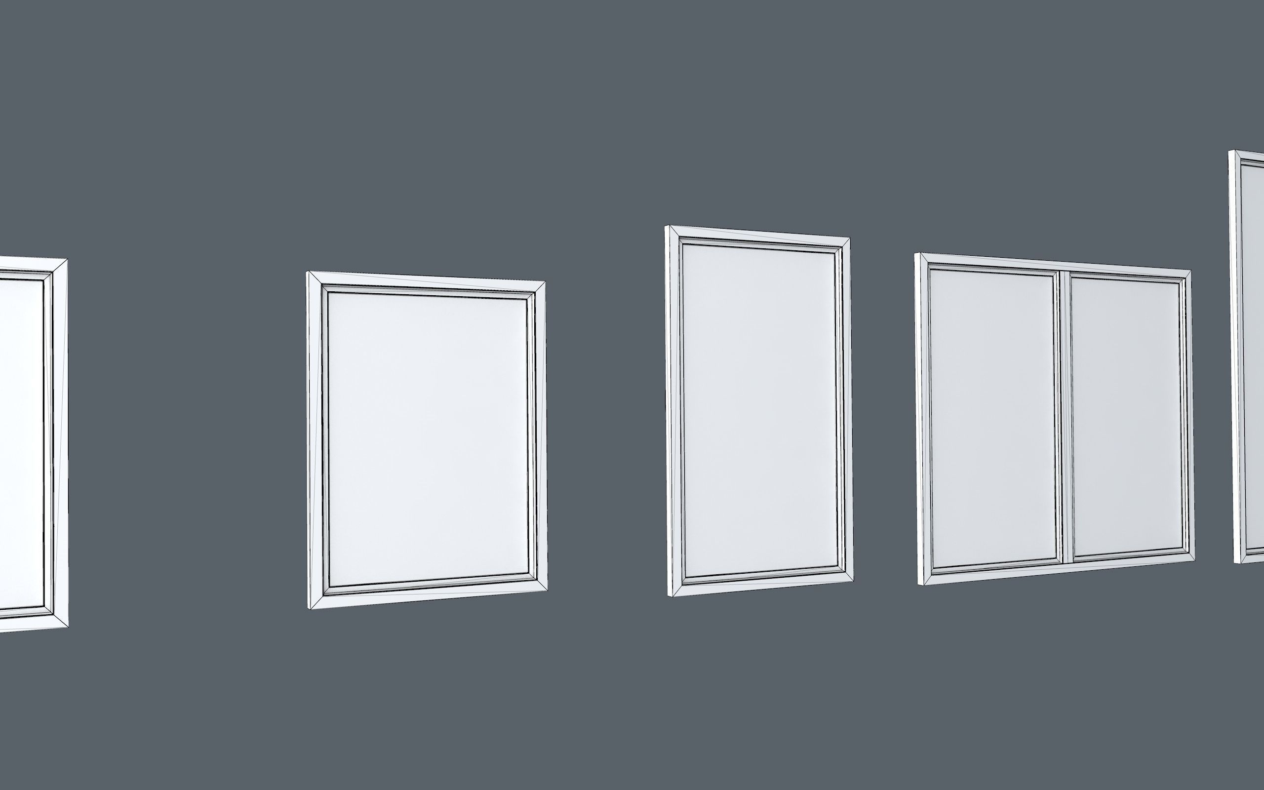 low-poly windows pack Low-poly 3D model_18