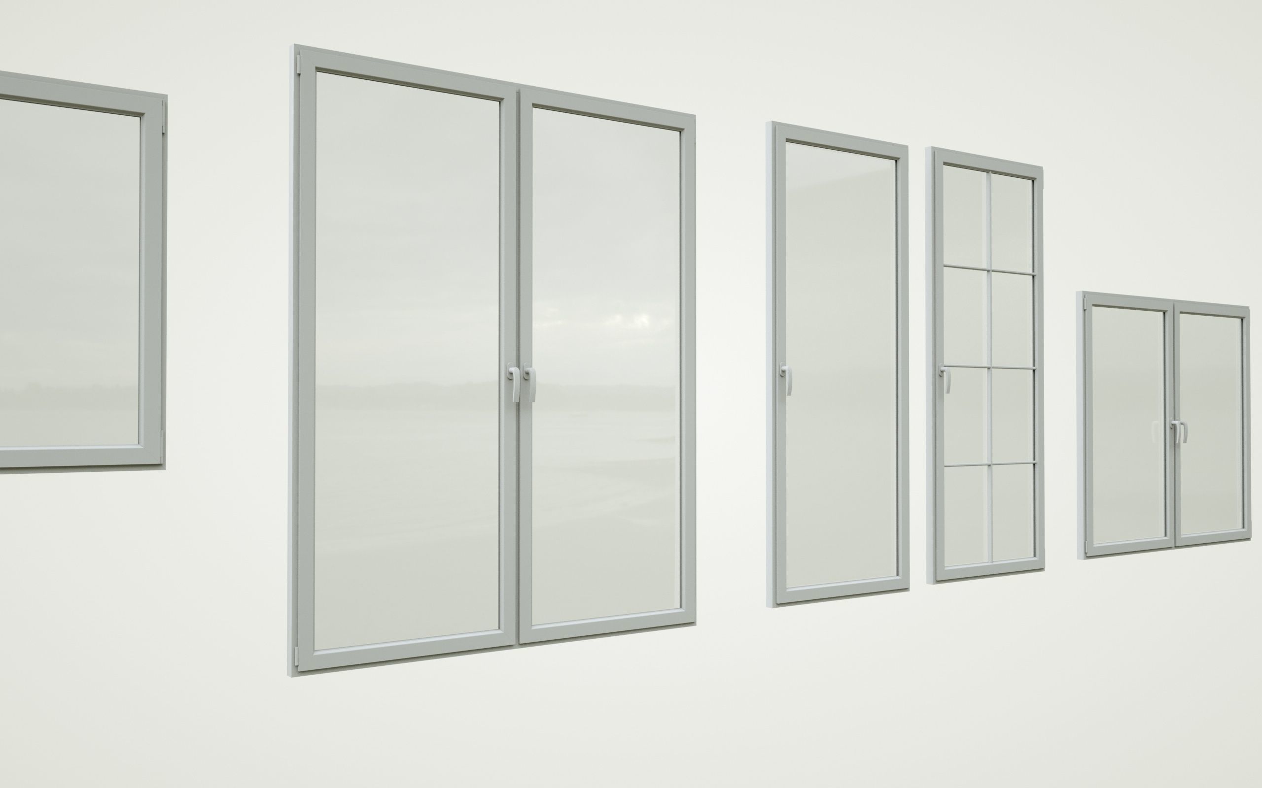 low-poly windows pack Low-poly 3D model_2