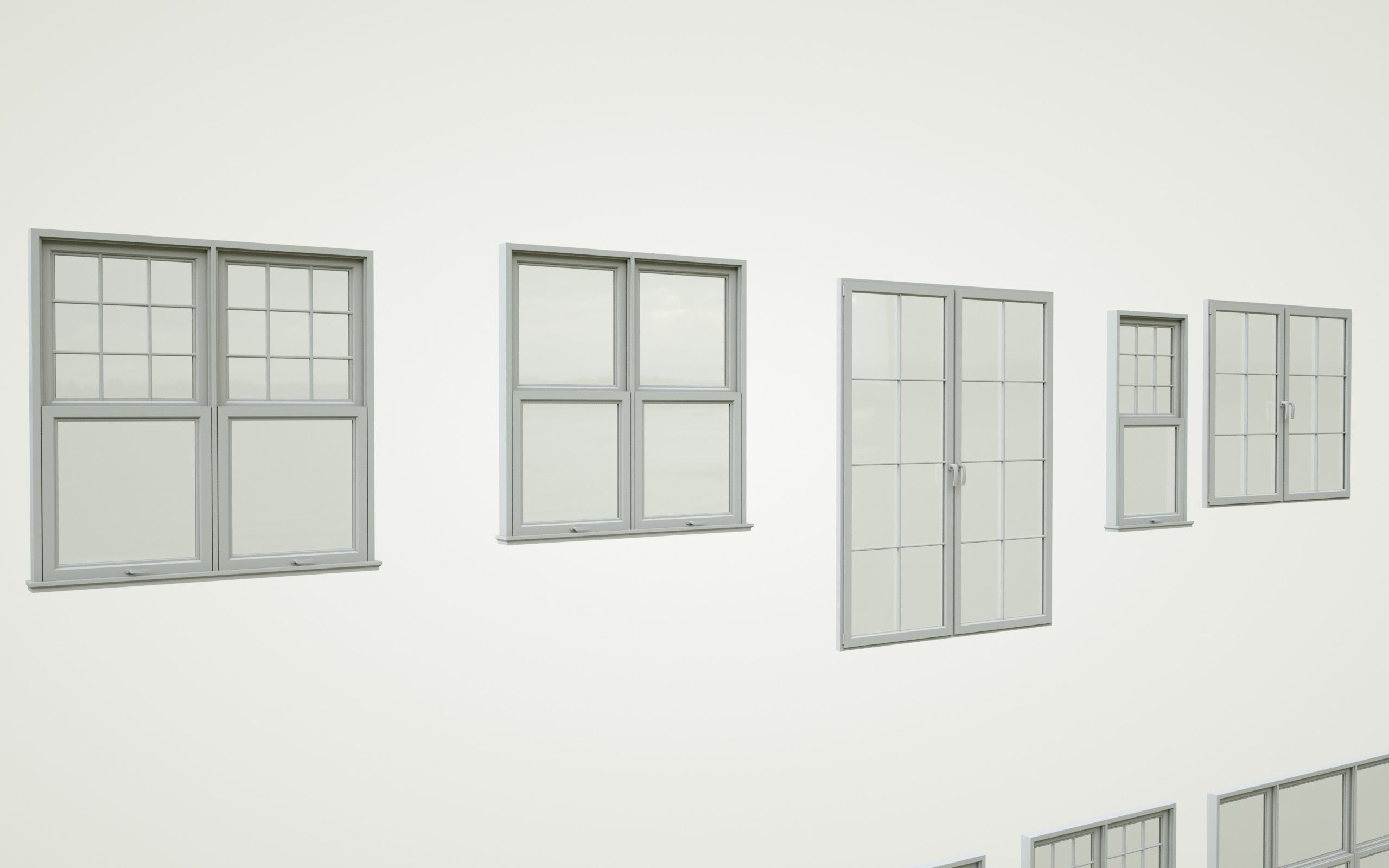 low-poly windows pack Low-poly 3D model_12
