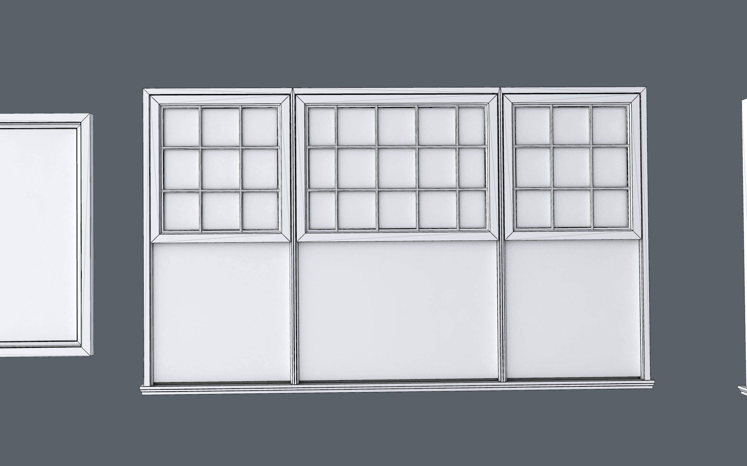 low-poly windows pack Low-poly 3D model_28