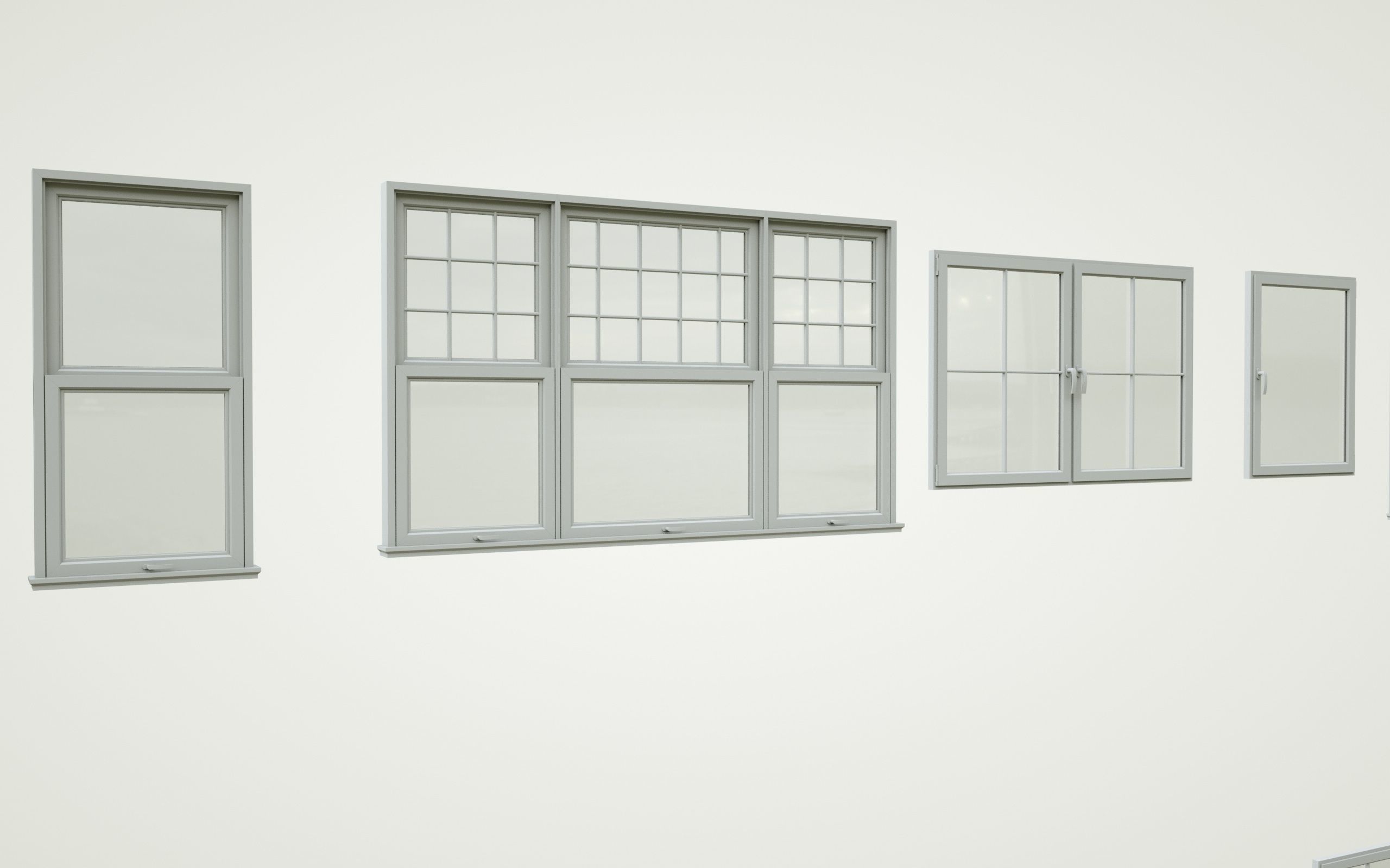 low-poly windows pack Low-poly 3D model_8