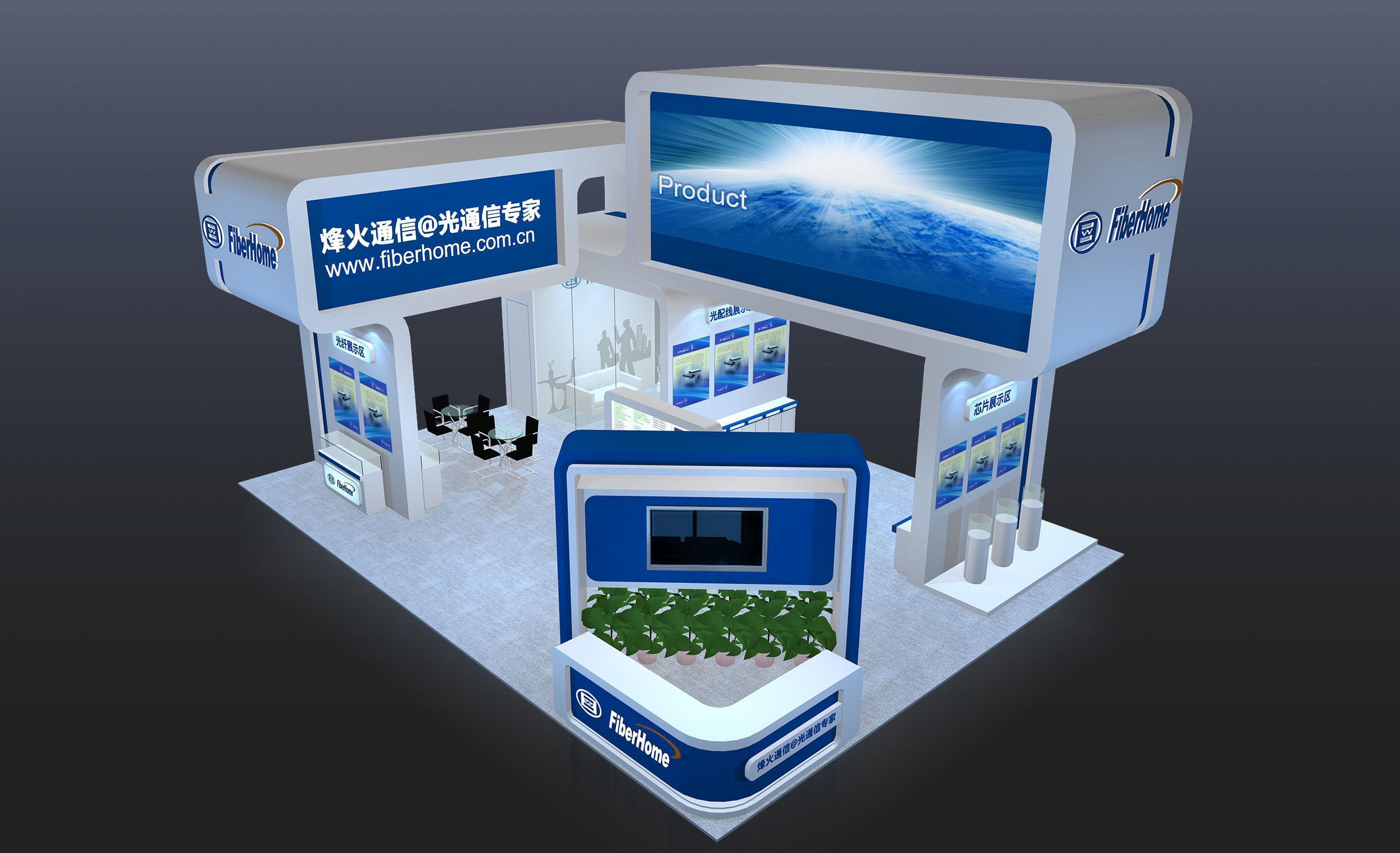 Exhibition - Area - 12X9-3DMAX2010-03 3D model_1