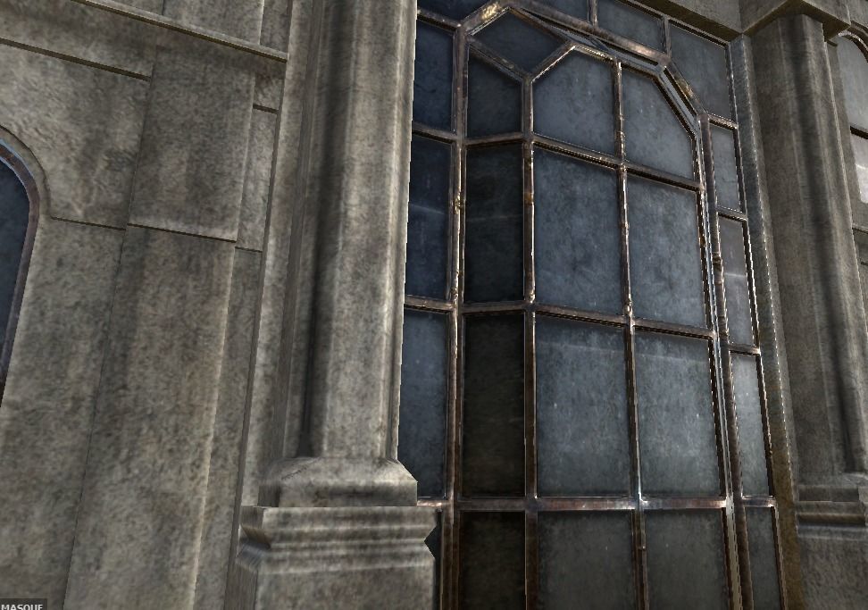 Entrance Theatre Low-poly 3D model_4