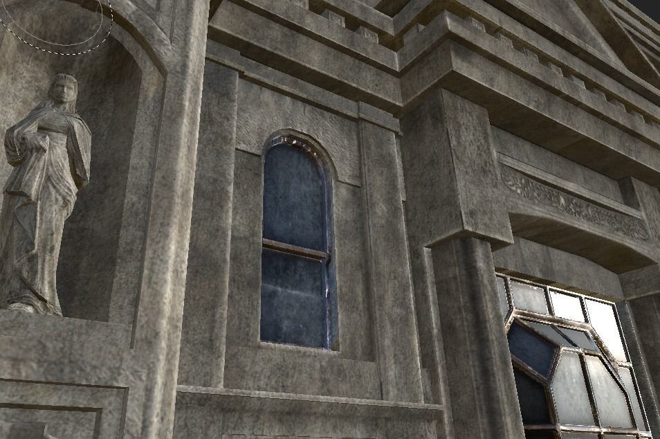 Entrance Theatre Low-poly 3D model_2